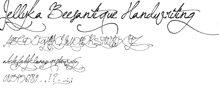 Jellyka BeesAntique Handwriting police